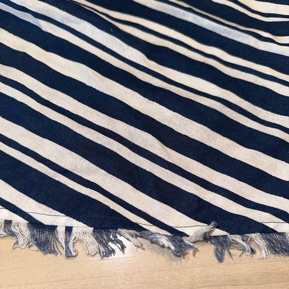 NWOT Simon Miller Mette Linen Blend Ink Blue Macadamia Stripe Top Women's 0 - Picture 5 of 10